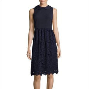 Nanette Lepore Navy Lace Sleeveless Dress NWT